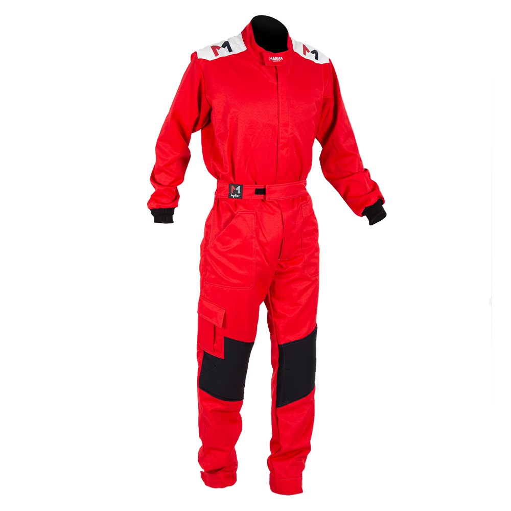 Mono mecánico rojo gris - Marina Racewear
