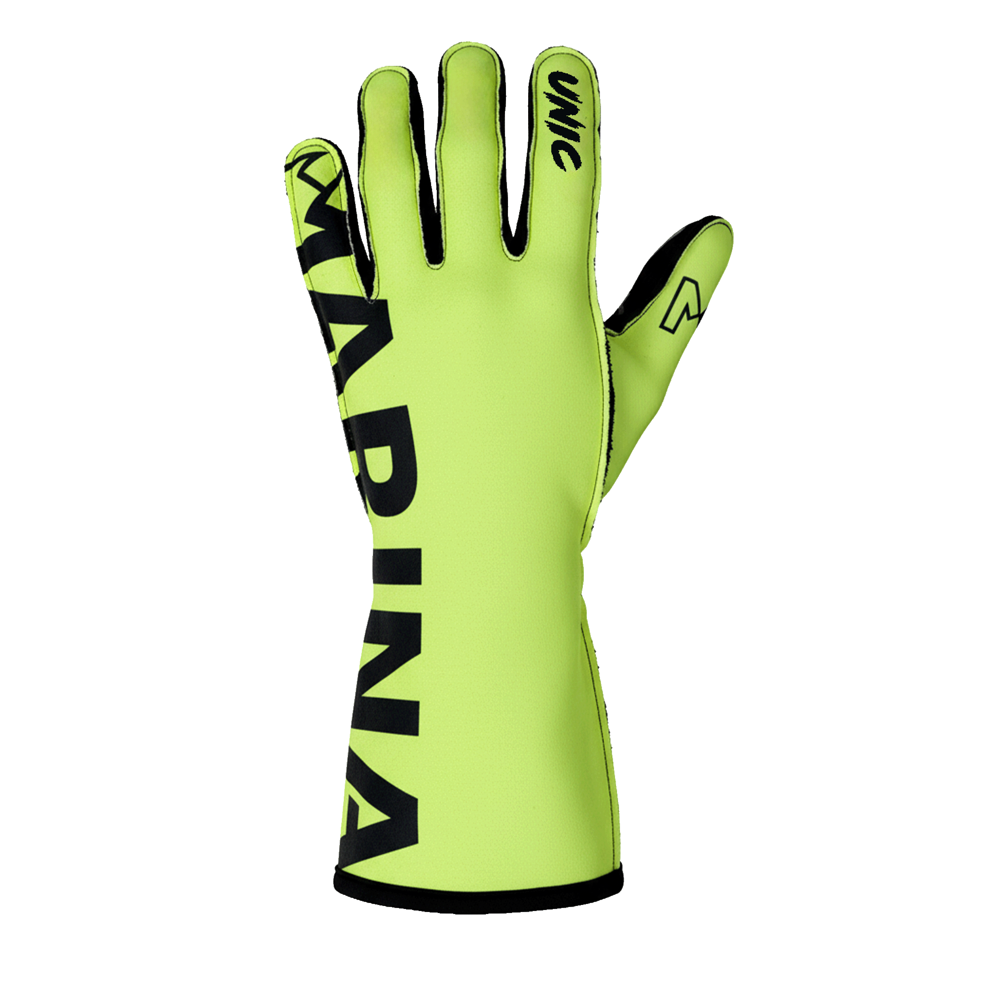 marina Marina UNIC TEAM Gloves Yellow - Black - Marina Racewear